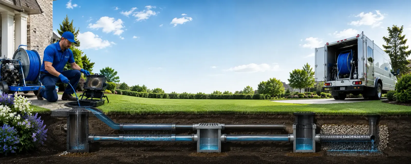 Outdoor drain cleaning information for Pamplin, VA